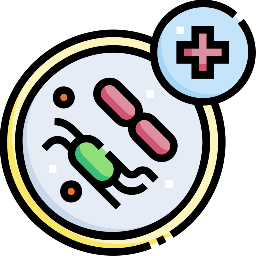 細菌 Detailed Straight Lineal color icon