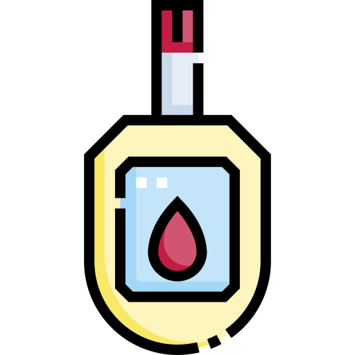 miernik glukozy Detailed Straight Lineal color ikona