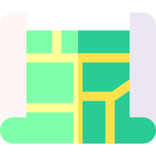 mapy Basic Straight Flat ikona