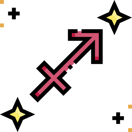 Sagittarius Detailed Straight Lineal color icon