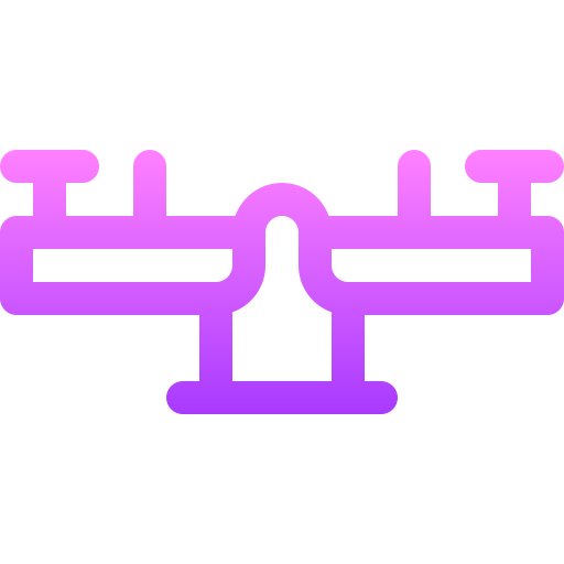 bascule Basic Gradient Lineal color Icône