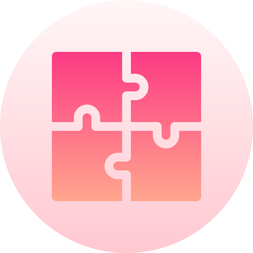 puzzle Basic Gradient Circular icon