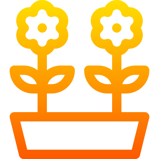 planta Basic Gradient Lineal color icono