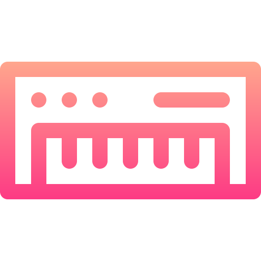 Synthesizer Basic Gradient Lineal color icon
