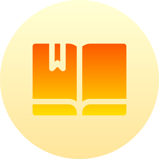 독서 Basic Gradient Circular icon