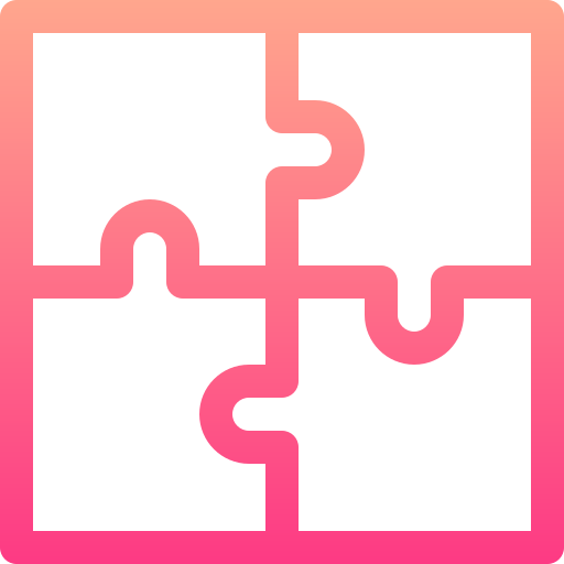 puzzle Basic Gradient Lineal color icon
