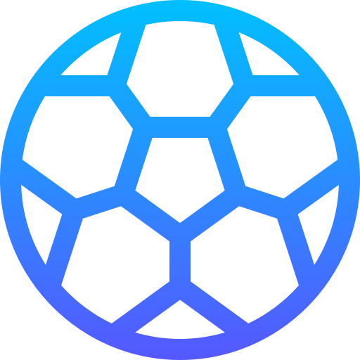 Футбольный Basic Gradient Lineal color иконка