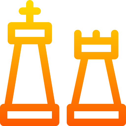 ajedrez Basic Gradient Lineal color icono