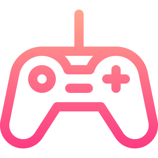 Gamepad Basic Gradient Lineal color icon