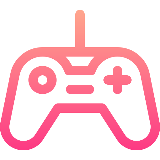 ゲームパッド Basic Gradient Lineal color icon