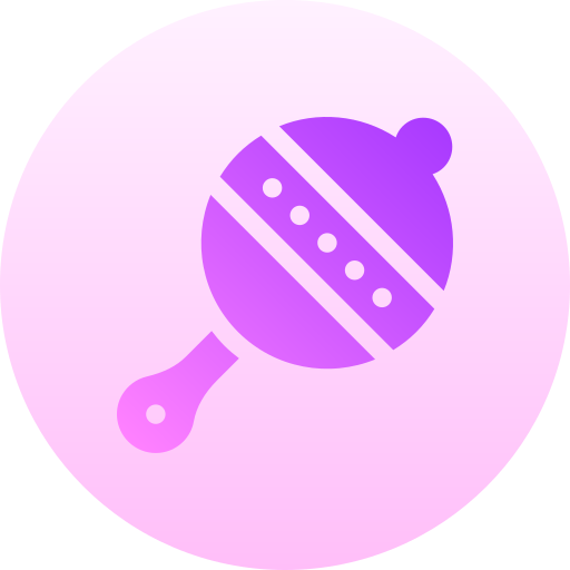 Rattle Basic Gradient Circular icon