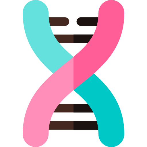 mutación genética Basic Rounded Flat icono