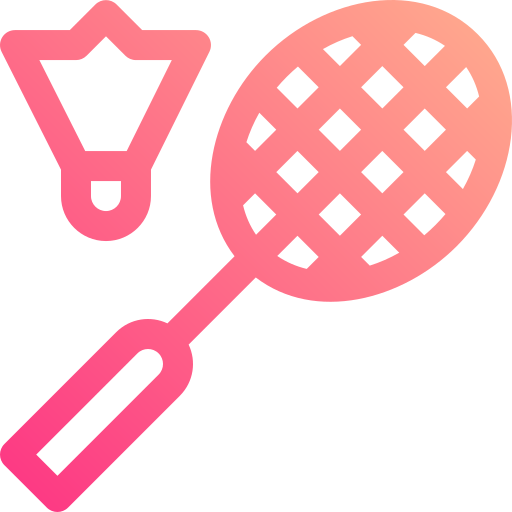 badminton Basic Gradient Lineal color icona