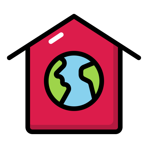 ekologiczny dom Generic Outline Color ikona