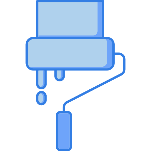 Малярный валик Generic Blue иконка