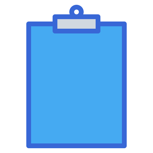 클립 보드 Generic Blue icon