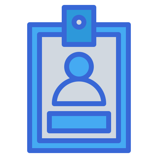 id-kaart Generic Blue icoon