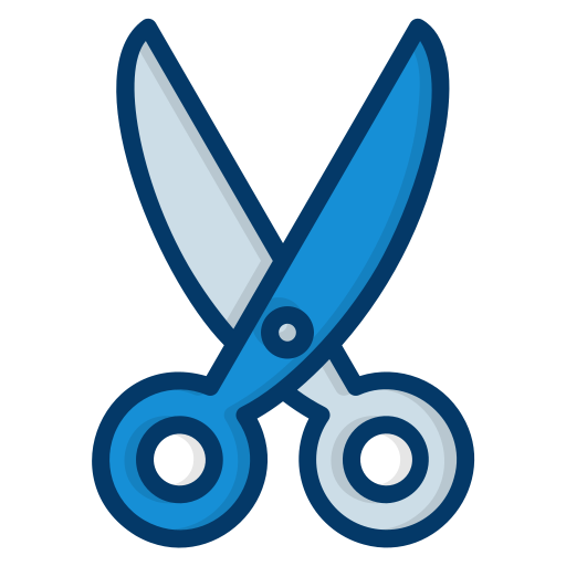 切る Generic Blue icon