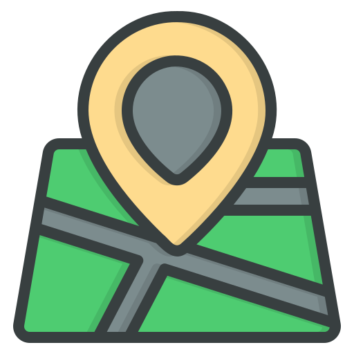 地図 Generic Outline Color icon