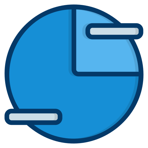 Круговая диаграмма Generic Blue иконка