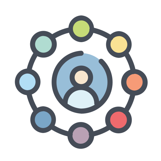 소셜 네트워크 Generic Outline Color icon