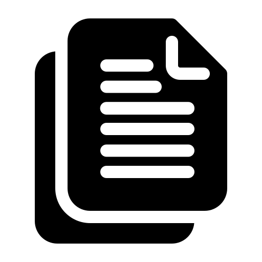 documentos Generic Glyph Ícone