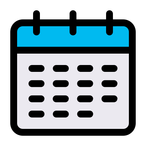 calendario Generic Outline Color icono