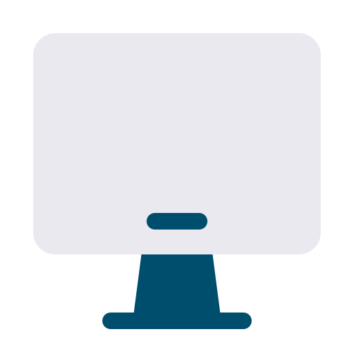 ekran komputera Generic Flat ikona