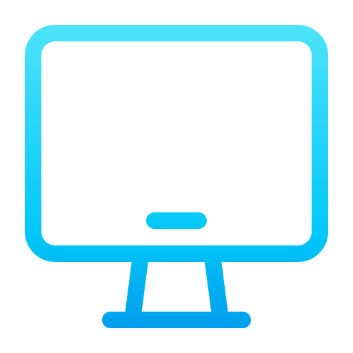 Computer screen Generic Gradient icon