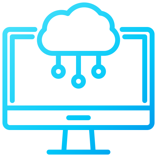 cloud computing Generic Gradient icoon