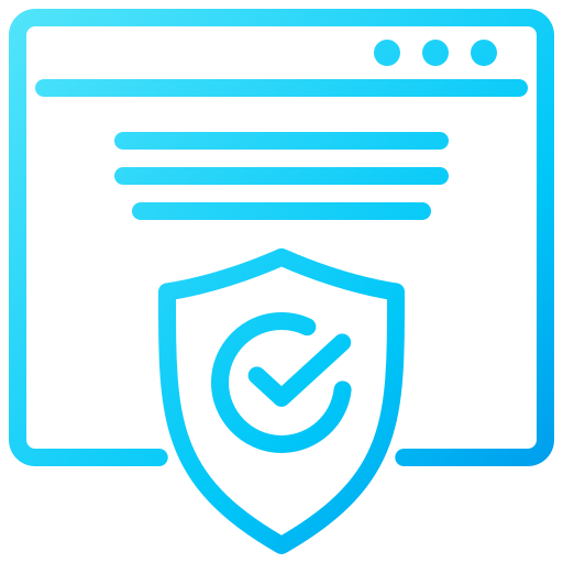 웹 보안 Generic Gradient icon