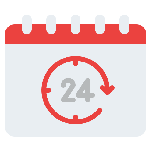 Open 24 hours Iconixar Flat icon