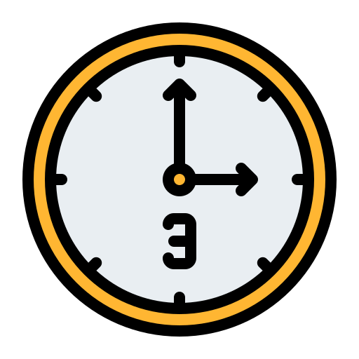 Clock Iconixar Lineal Color icon