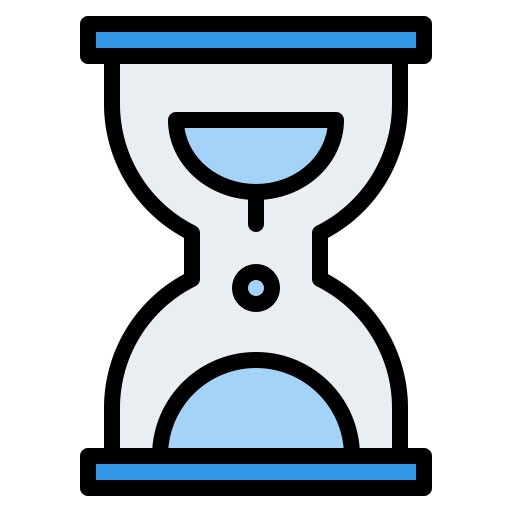 Hourglass Iconixar Lineal Color icon