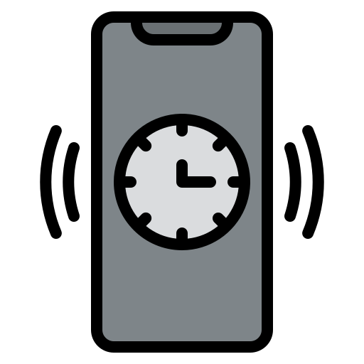 alarma de teléfono Iconixar Lineal Color icono