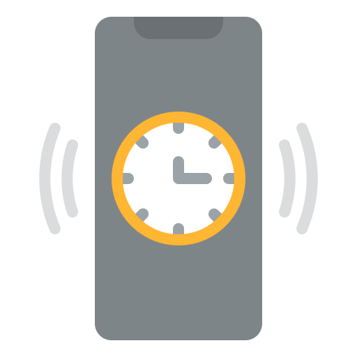alarma de teléfono Iconixar Flat icono