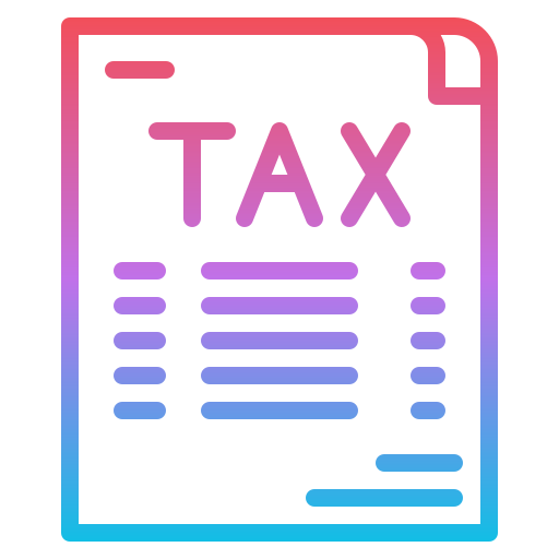 Tax Iconixar Gradient icon