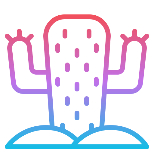 Cactus Iconixar Gradient icon