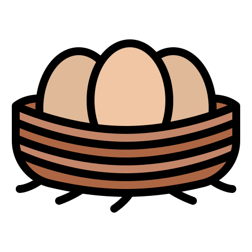 Eggs Iconixar Lineal Color icon