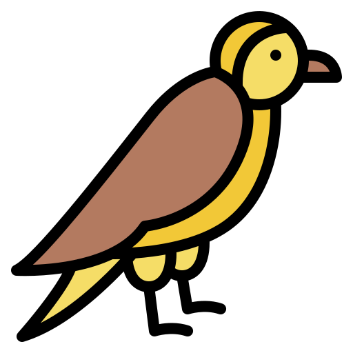 pájaro Iconixar Lineal Color icono
