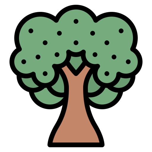 drzewo Iconixar Lineal Color ikona