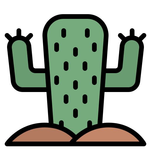 cactus Iconixar Lineal Color icoon