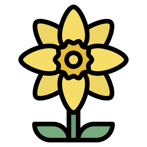 Daffodil Iconixar Lineal Color icon