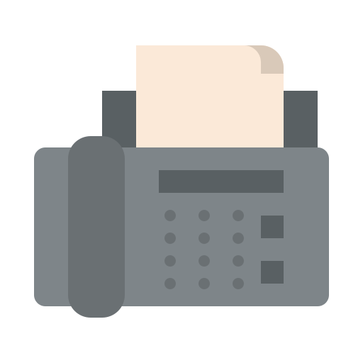 Fax Iconixar Flat icon