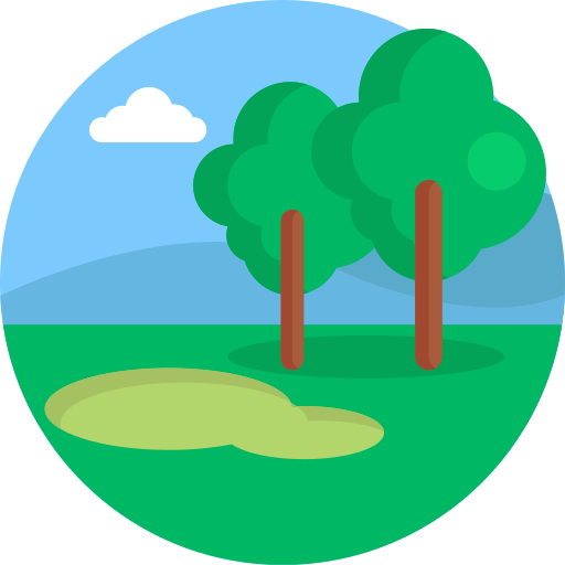 campo de golf Generic Circular icono