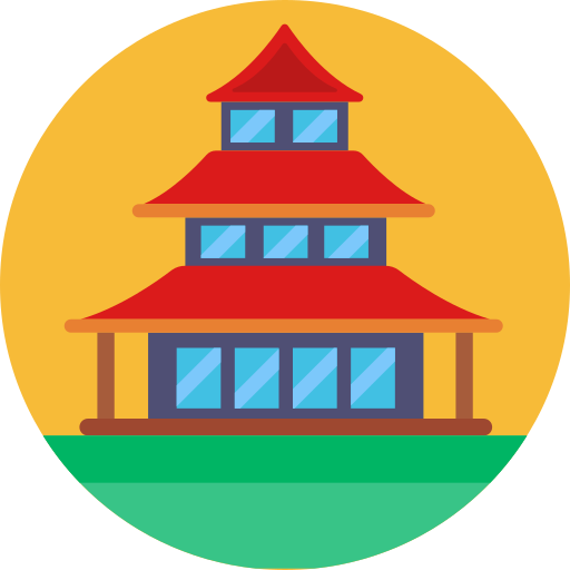 templo chinês Generic Circular Ícone