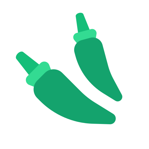 Зеленый перец чили Generic Flat иконка