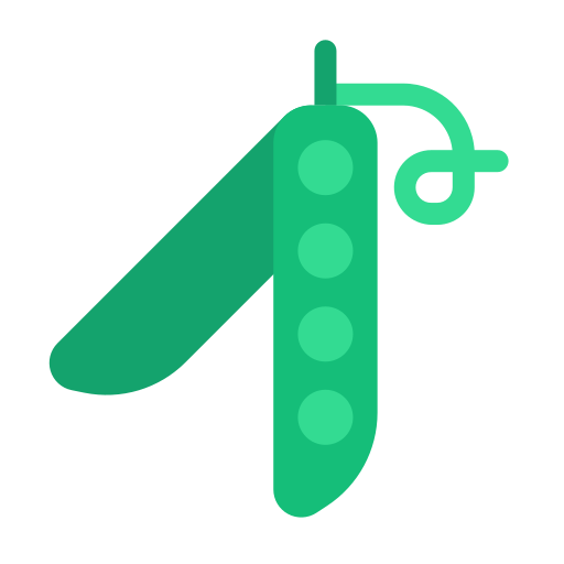 Зеленый горошек Generic Flat иконка