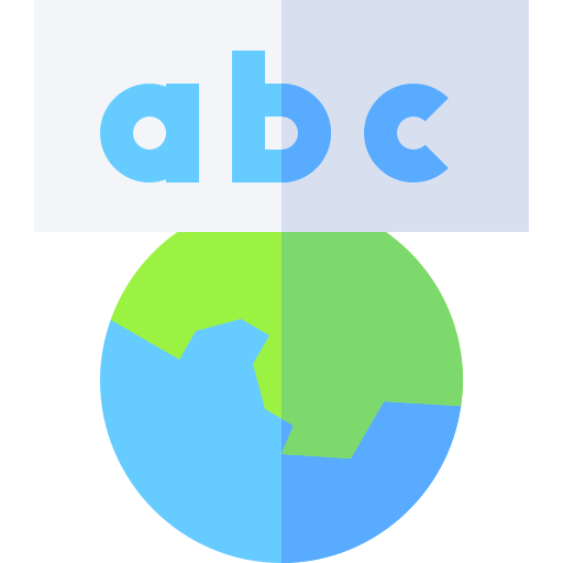 언어학 Basic Straight Flat icon