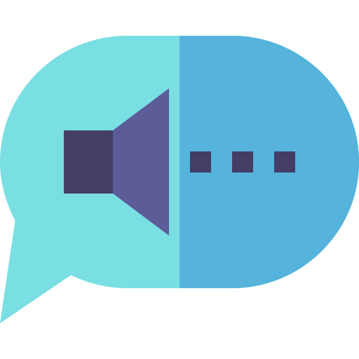 voicechat Basic Straight Flat icoon